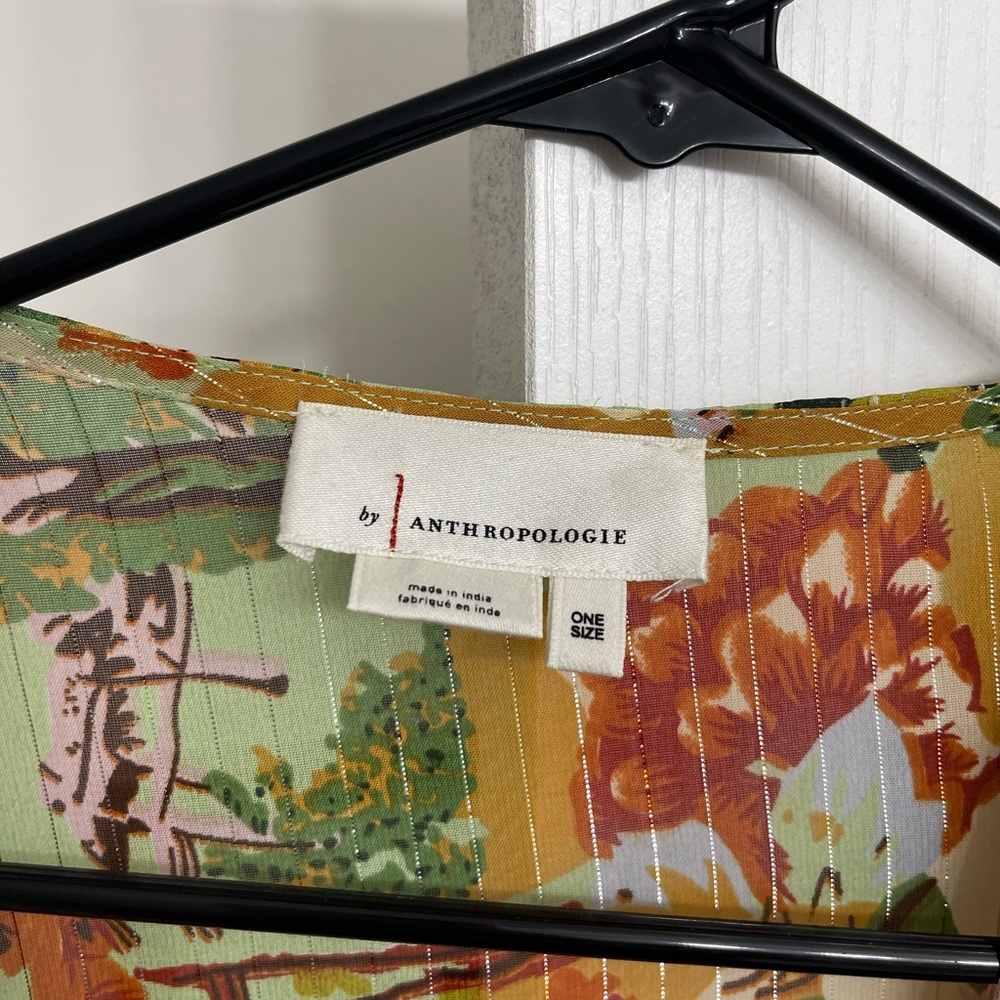 Anthropologie Multicolor Floral Wrap - Picture 3 of 5